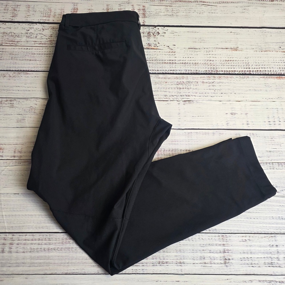 Lululemon Commission Pant Slim Warpstreme Black Mens 34x31 LM5L39S 5 Pocket